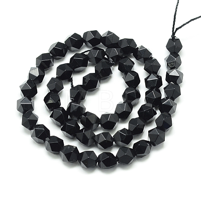 Natural Black Onyx Beads Strands G-S149-02-10mm-1