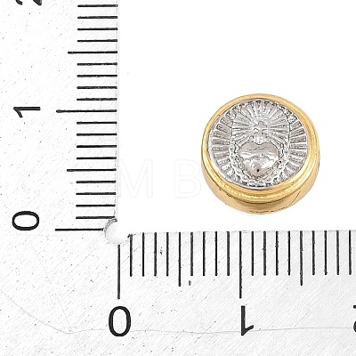 Religion Brass Beads KK-C170-28GP-1