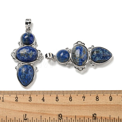 Natural Lapis Lazuli Pendants G-Q158-04D-1