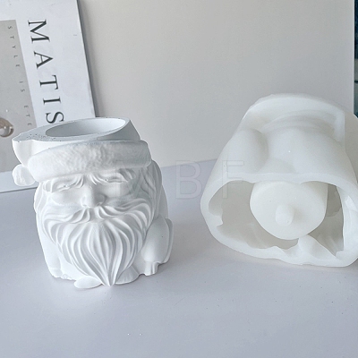 Jiahui Mei DIY Santa Claus Plaster Flower Pot Silicone Mold Crystal Dropping Resin Molds PW-WG14CB1-01-1