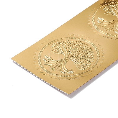 Self Adhesive Gold Foil Embossed Stickers DIY-XCP0002-15A-1