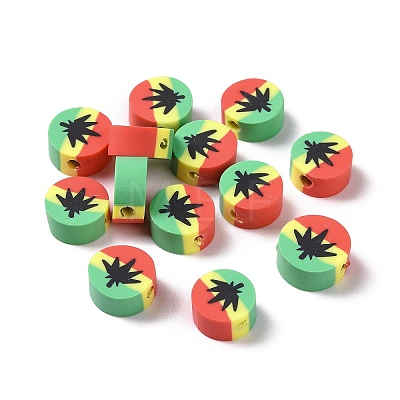 Handmade Polymer Clay Beads X-CLAY-G109-01B-1