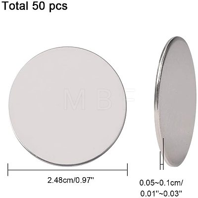 304 Stainless Steel Cabochons STAS-PH0019-29P-1