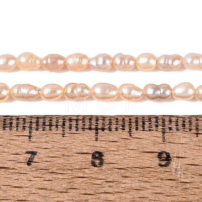 Natural Nucleated Pearl Beads Strands PEAR-N012-02O-02-1