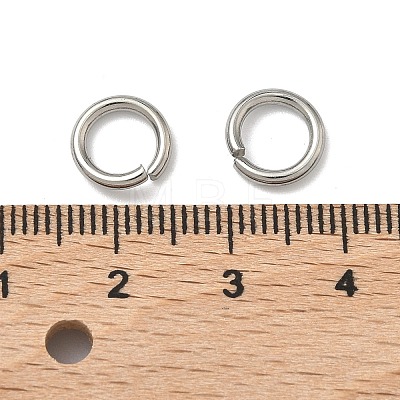 Tarnish Resistant 304 Stainless Steel Open Jump Rings X-STAS-E067-11-9mm-1