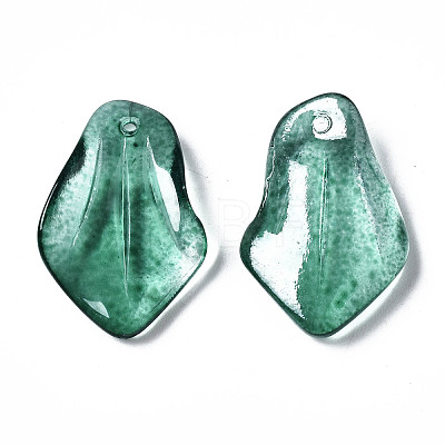 Spray Painted Glass Pendants GLAA-N042-002-C01-1