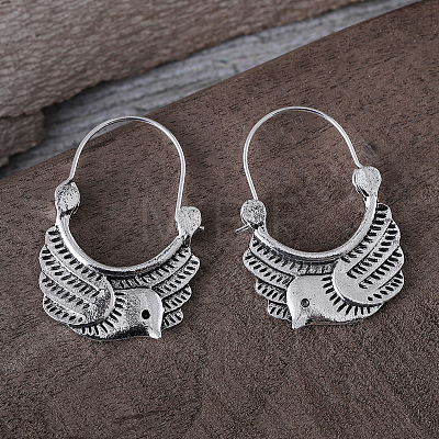 Bird Zinc Alloy Hoop Earrings FS-WG5FA0D-01-1