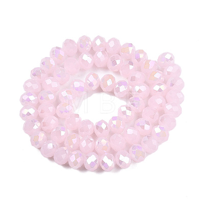 Electroplate Glass Beads Strands LS-EGLA-A044-J8mm-B02-1