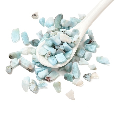 Natural Larimar Chip Beads G-Q193-01A-1