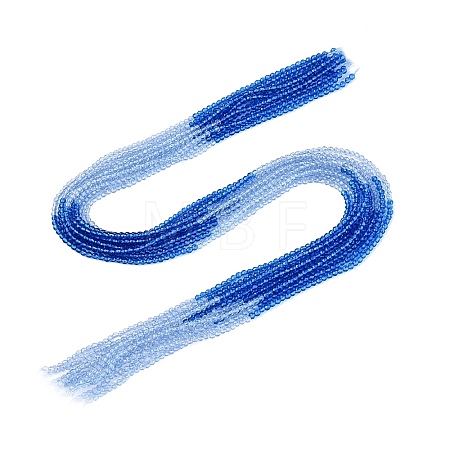Transparent Glass Beads Strands GLAA-N074-01A-12-1