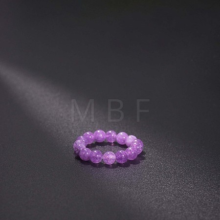 Natural Quartz Stretchy Finger Rings FS-WG01730-53-1