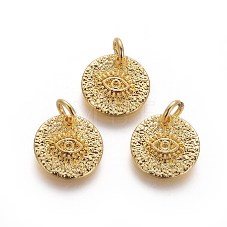 Brass Rough Surface Charms LS-KK-I656-04G-1