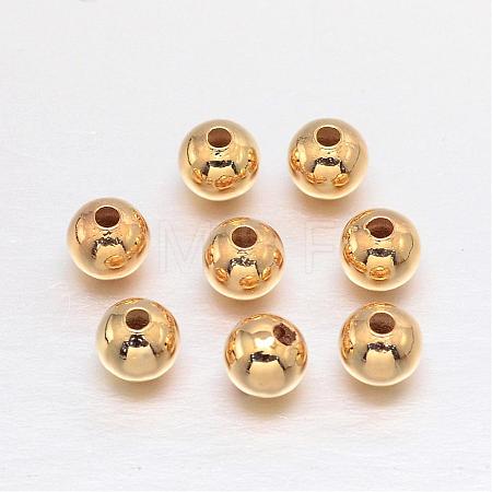 Brass Round Spacer Beads KK-L147-197-4mm-NR-1