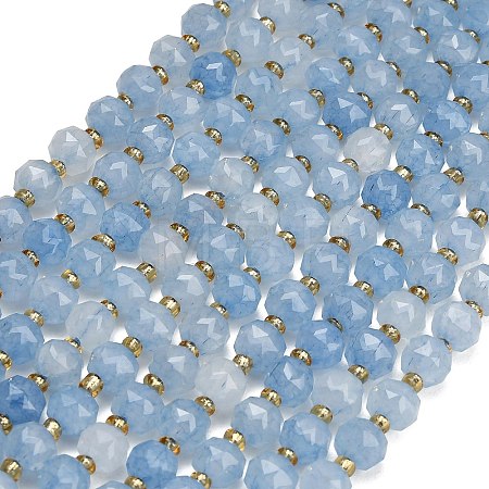 Dyed Imitation Jade Glass Beads Strands GL-Z001-02B-01-1