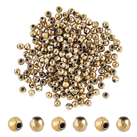 200Pcs Electroplated Synthetic Non-magnetic Hematite Beads G-PH0003-44A-1