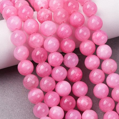 Natural Mashan Jade Beads Strands DJAD-8D-30-1