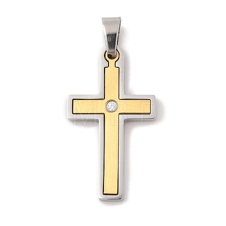 Ion Plating(IP) 304 Stainless Steel Pendants STAS-G346-07G-1