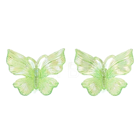 Transparent Plastic Pendants KY-N025-44D-1