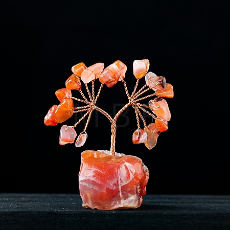 Natural Carnelian Chips Tree Decorations PW-WG47948-05-1