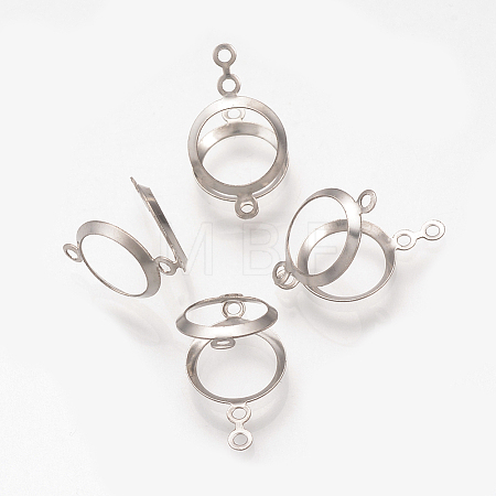 Tarnish Resistant 304 Stainless Steel Open Back Bezel X-STAS-Q223-12A-1