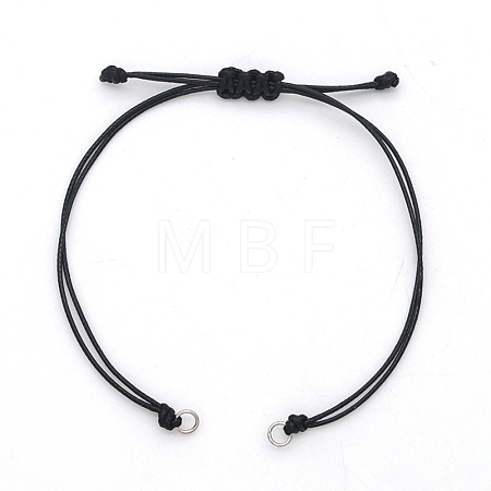 Braided Waxed Cord for DIY Bracelet Making STAS-N090-JA709-1-1