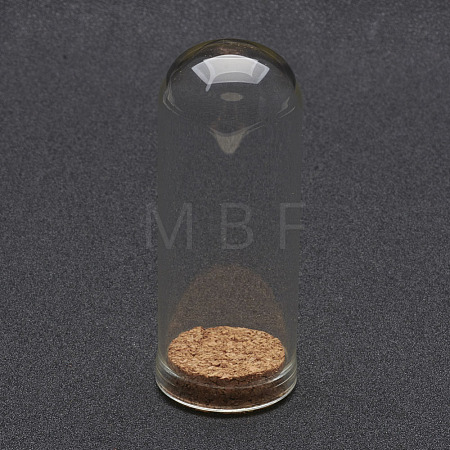 Glass Dome Cloche Cover AJEW-P043-L-1