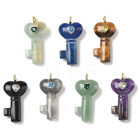Natural Mixed Stone Pendants G-C274-05-1