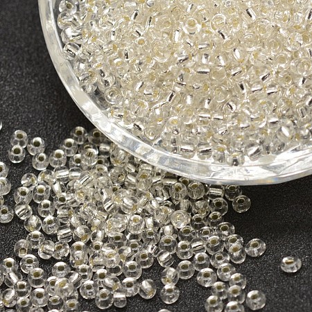 12/0 Transparent Glass Round Seed Beads SEED-J010-F12-21-1