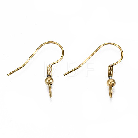 304 Stainless Steel Earring Hooks STAS-S111-003G-1
