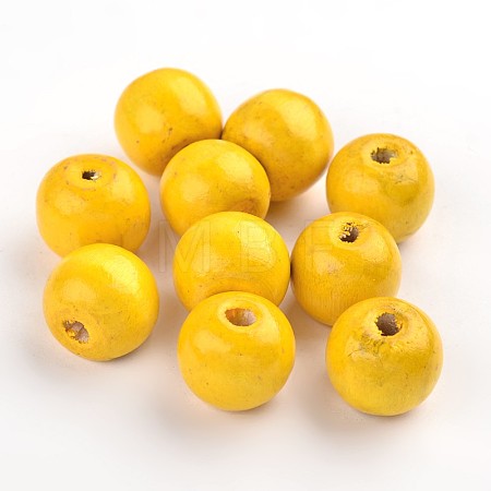 Natural Maple Wood Beads TB20mmY-5-1