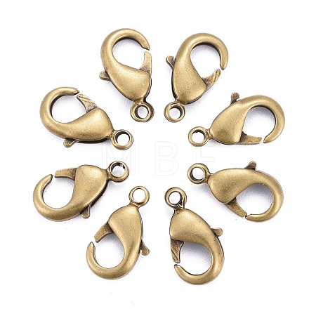 Brass Lobster Claw Clasps KK-902-AB-NF-1
