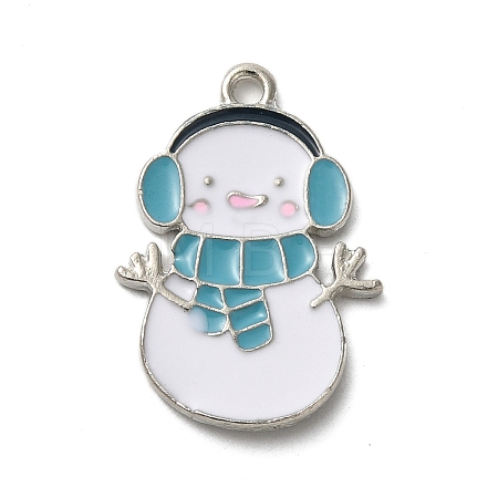 Winter Theme Alloy Enamel Pendants ENAM-M002-05N-P-1