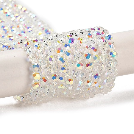 Electroplate Glass Beads Strands EGLA-D030-13-1