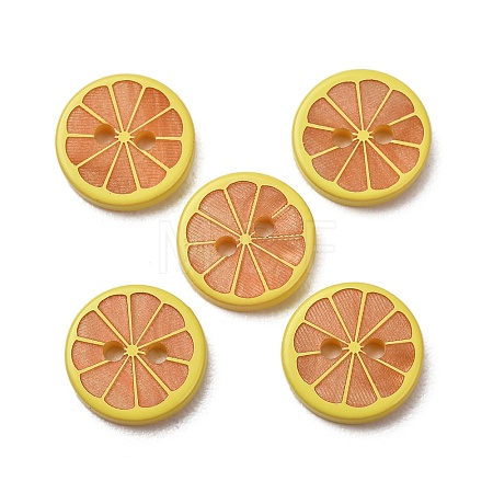 2-Hole Printed Opaque Resin Buttons RE-CBA6F88-17-1