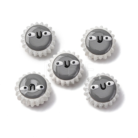 Fuuny Baking Paint Glass Enamel Beads LAMP-Q045-01A-1