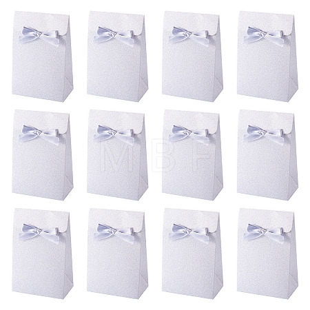 Rectangle Glitter Paper Gift Bags CARB-TAC0002-05B-1