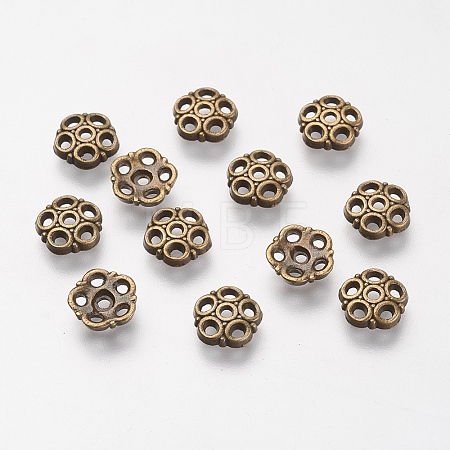 Tibetan Style Alloy Bead Caps LS-MLF9832Y-NF-1