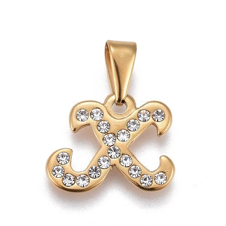 304 Stainless Steel Pendants STAS-F202-16G-X-1