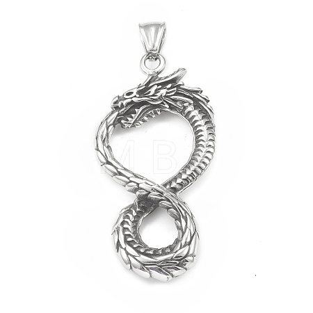 304 Stainless Steel Big Pendants STAS-G303-44AS-1