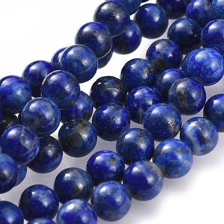 Natural Lapis Lazuli Bead Strands G-G953-01-6mm-1