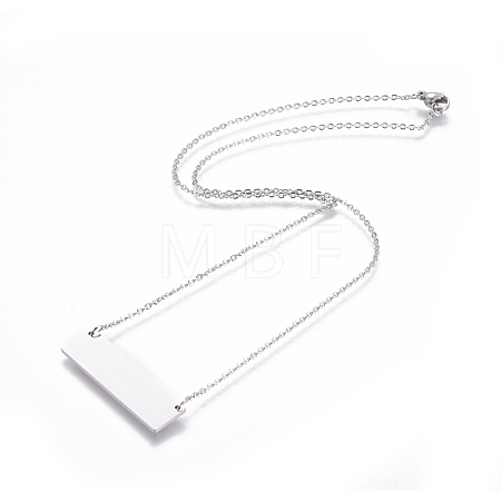 Non-Tarnish 304 Stainless Steel Pendant Necklaces NJEW-E141-20P-1