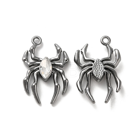 Glass Spider Pendant PALLOY-K001-067B-03-1