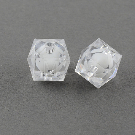Transparent Acrylic Beads TACR-S112-14mm-01-1