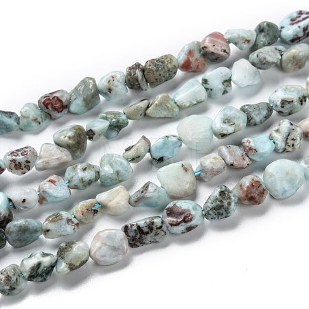 Natural Larimar Beads Strands G-G018-19-1