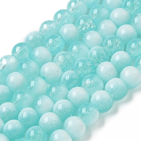 Crackle Glass Beads Strands GLAA-U001-6mm-02-1