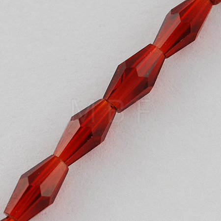 Glass Beads Strands GLAA-R026-8x4mm-08-1