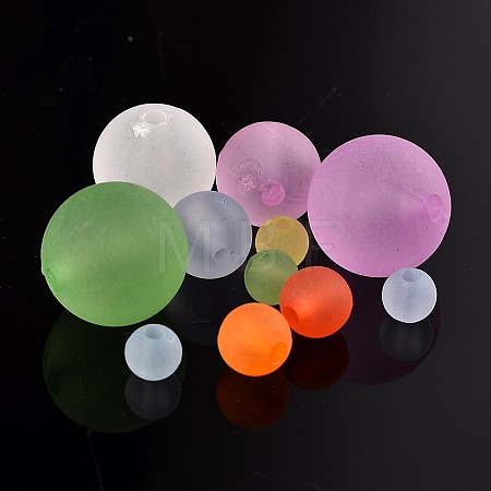 Transparent Acrylic Beads FACR-MSMC001-04-1