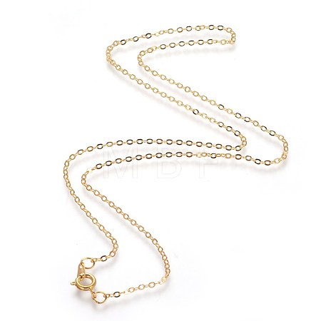 Brass Cable Chain Necklaces SW028-G-NF-1