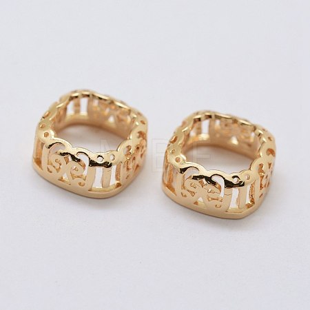 Brass Sew on Prong Settings KK-E753-02LG-10x10-1