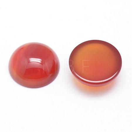 Natural Carnelian Cabochons G-P215-15-12mm-1